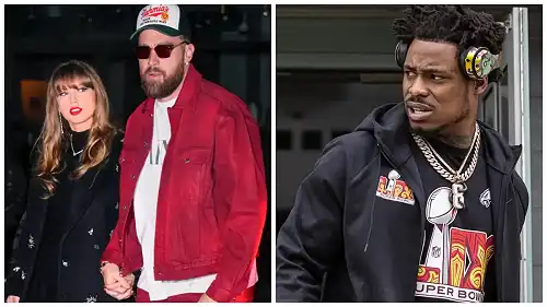 Taylor Swift Fans Retaliate After Eagles Player C.J. Gardner-Johnson's Mother's Restaurant After He Tells Travis Kelce He Should've Stayed With His 'Thick' Ex-Girlfriend Taylor Swift Fans Retaliate After Eagles Player C.J. Gardner-Johnson's Mother's Restaurant After He Tells Travis Kelce He Should've Stayed With His 'Thick' Ex-Girlfriend